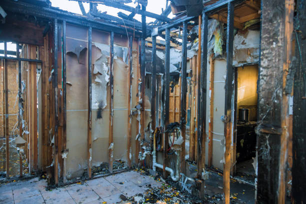 Professional Fire Damage Repair technician working in Allouez, WI